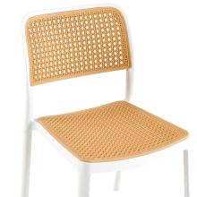 Stohovatelná židle RAVID TYP 1 plast bílý a béžový