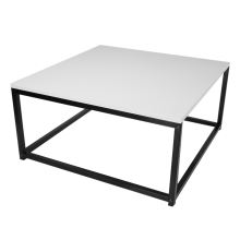 Set dvou konferenčních stolků KASTLER NEW TYP 1 MDF barva bílá mat, kov černý lak