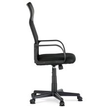 Kancelářská židle KA-L601 BK ekokůže a síťovina mesh černá