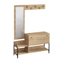 Předsíňová sestava NONSO 120 cm, dub sapphire (1)