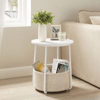 Odkládací stolek AKF-E1023 WT MDF matná bílá (2)