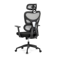 Kancelářská židle KA-K2080 GREY síťovina šedá, látka černá (6)