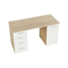 Kancelářský stůl EUSTACH dub sonoma a bílá