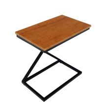 Příruční / noční stolek APIA MDF dub, kov černý lak