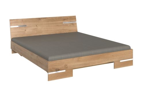 Postel AMÁLIE typ 291, LP 160x200 cm, dub planked a chrom