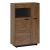 Komoda / vitrína, dub bolzano / černá, levá, DELIS C1 Komoda / vitrína, dub bolzano / černá, levá, DELIS C1
