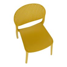 Stohovatelná plastová židle FEDRA NEW žlutá