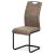 Jídelní židle DCL-413 LAN3 látka lanýžová v dekoru vintage kůže, bílé prošití, kov černý lak