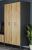 Šatní skříň 3D TARIA š.120 cm, dub wotan a antracit
