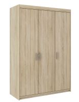 Šatní skříň ELINA 3D, šířka 133 cm, dub sonoma Šatní skříň ELINA 3D, šířka 133 cm, dub sonoma