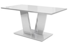 Jídelní stůl TROYA 160x90 cm, bílá lesk