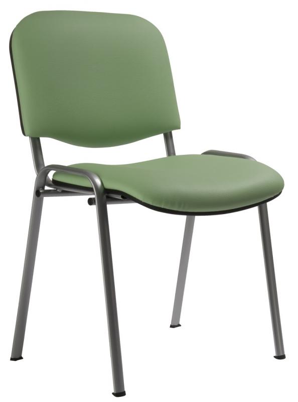 Čalouněná konferenční a jednací židle TAURUS TG šedý lak, látka Dora dle výběru