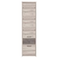 Regál 2D1S, kaštan nairobi/onyx, JESI NEW (5)