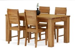Jídelní stůl S11 Káj rozkládací 160-230x90 cm, masiv dub, olej