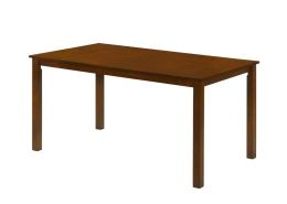Jídelní stůl ISABEL 146x84 cm, MDF dýha a masiv, barva mocca