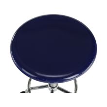 Židle s nastavitelnou výškou MABEL 3 NEW plast modrý, kov chrom