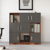 Office skříňka ZYRIE 120 cm, dub baroko a matný antracit Office skříňka ZYRIE 120 cm, dub baroko a matný antracit