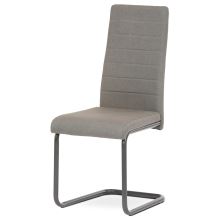 Jídelní židle DCL-400 CRM2 látka krémová, kov antracit mat