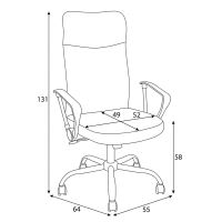 Kancelářská židle KA-W3109 BK látka černá (17)