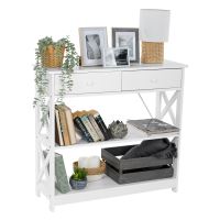 Konzolový stolek LOMIR MDF lak bílý mat (5)