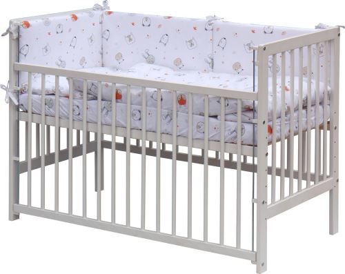 Dětská postýlka s kompletní výbavou Scarlett 120 x 60 cm - Labra
