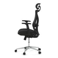 Kancelářská židle KA-S258 BK síťovina mesh černá, kovový kříž (5)
