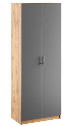 Skříň 2D OFFICE KIT 80 cm, dub apalačský a šedý antracit