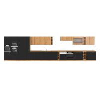 Dvířka na myčku, černý mat / dub artisan, Monro ZM 570x596 (5)