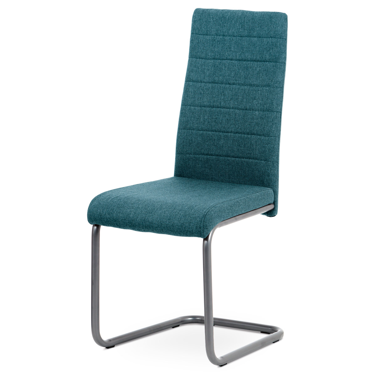 Jídelní židle DCL-400 BLUE2 látka modrá, kov antracit mat