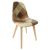 Jídelní židle SALEVA ekokůže patchwork, podnož buk