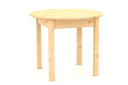 Jídelní stůl S152 Olda, průměr 80 cm, masiv borovice