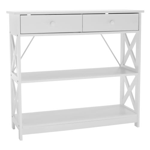 Konzolový stolek LOMIR MDF lak bílý mat