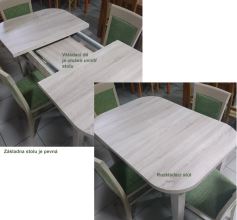 Jídelní stůl MAXI FORTE rozkládací 160+(2x35)x85 cm