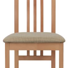 Jídelní židle BC-2482 BUK3 masiv buk, barva buk, látka béžová