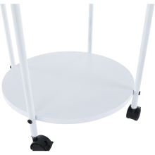 Příruční stolek na kolečkách DERIN bílý