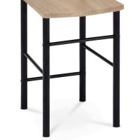 Němý sluha - židle 81870 BK černý kov, přírodní sedák (3)