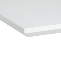 Jídelní stůl HT-W1630 WT 140+40x85 cm, MDF deska bílý mat, kov černý matný lak (9)