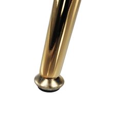 Lavice ve stylu Art-deco, šedomodrá Velvet látka / gold chrom-zlatý, NOBLIN (11)