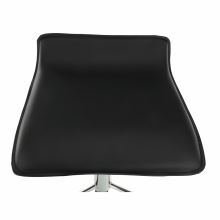 Barová židle LARIA NEW ekokůže černá, kov chrom