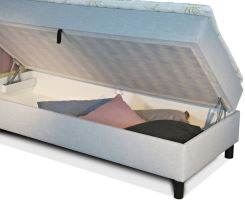 Postel boxspring extra NOVO s dlouhým čelem, válenda 80 nebo 90x200 cm, český výrobek (2)