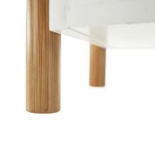 3-poličkový regál BALTIKA TYP 2 přírodní bambus lakovaný, barva bílá