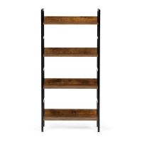 Regál GD-314 OLW MDF old wood, kov černý matný lak (2)