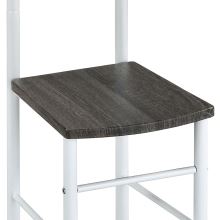 Němý sluha - židle 81870 WT bílý kov, tmavý sedák