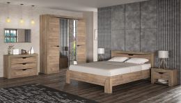 Postel 160 SANDRA wenge/dub tabaco (2)