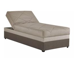 Polohovací válenda EVELÍNA 90x200cm, AKCE látka Malmö new 8 a 26 hnědá kombinace