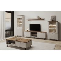 TV stolek, kašmír/dub castello, EYCO 2D/180 (2)