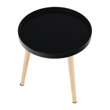 Příruční stolek SANSE TYP 2 MDF barva černá, masiv přírodní