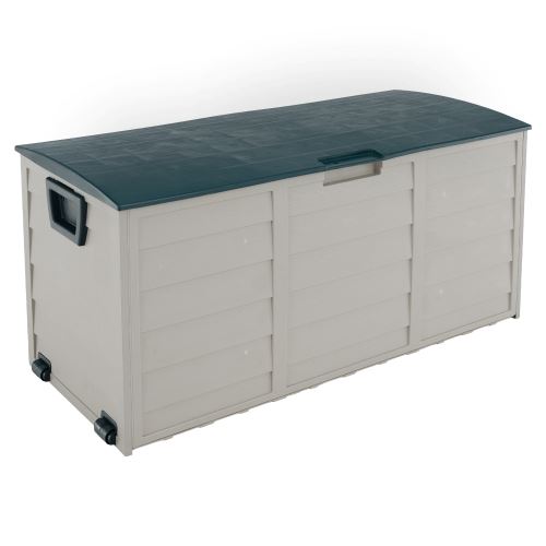 Zahradní úložný box KORTEZ plast šedý a zelený