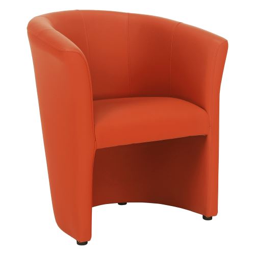 Klubové křeslo CUBA ekokůže oranžová