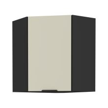 Horní rohová skříňka, kašmír/černá, ARAKA 60x60 GN-72 1F